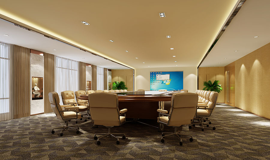 日耀案例：广东纳思顿大酒店会议室效果效果图
